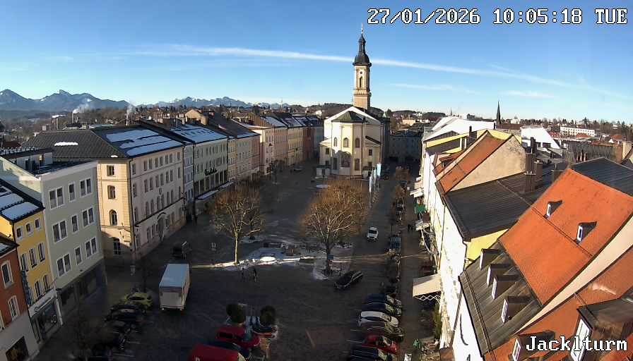 Archiv Foto Webcam Stadtplatz Traunstein