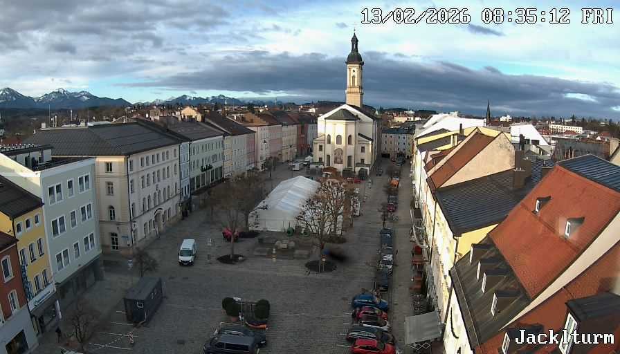 Archiv Foto Webcam Stadtplatz Traunstein