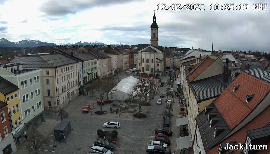 Archiv Foto Webcam Stadtplatz Traunstein