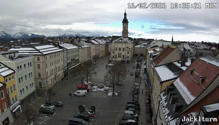 Archiv Foto Webcam Stadtplatz Traunstein