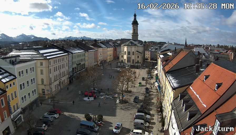 Archiv Foto Webcam Stadtplatz Traunstein