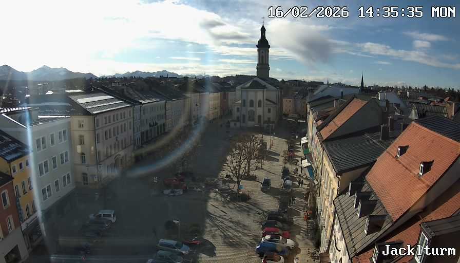 Archiv Foto Webcam Stadtplatz Traunstein