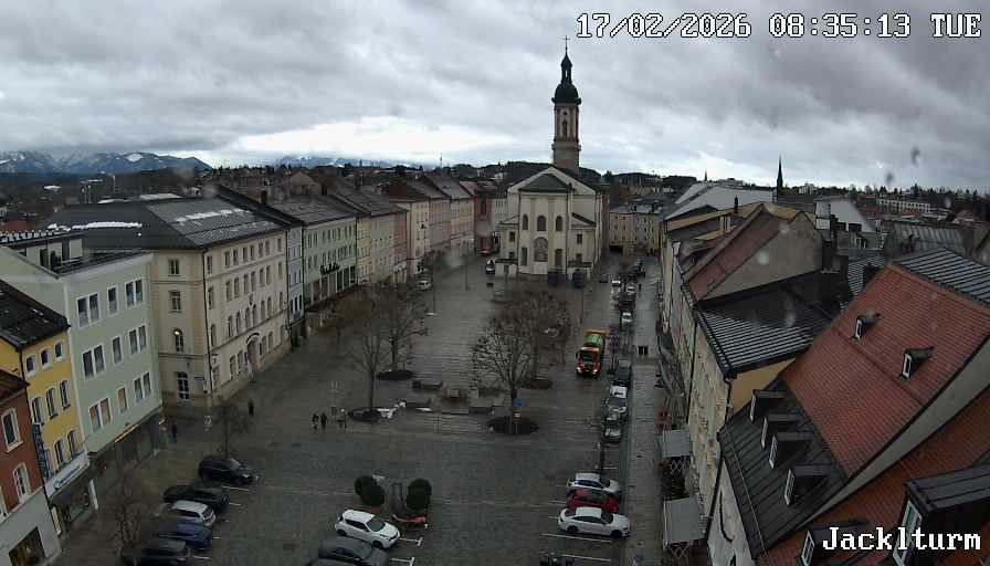 Archiv Foto Webcam Stadtplatz Traunstein