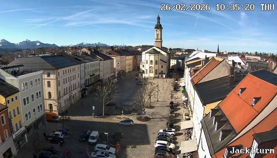 Archiv Foto Webcam Stadtplatz Traunstein