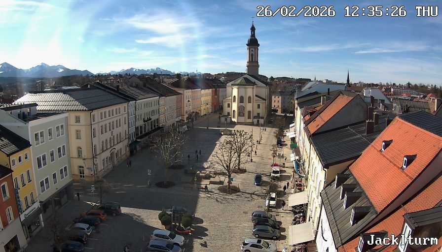 Archiv Foto Webcam Stadtplatz Traunstein