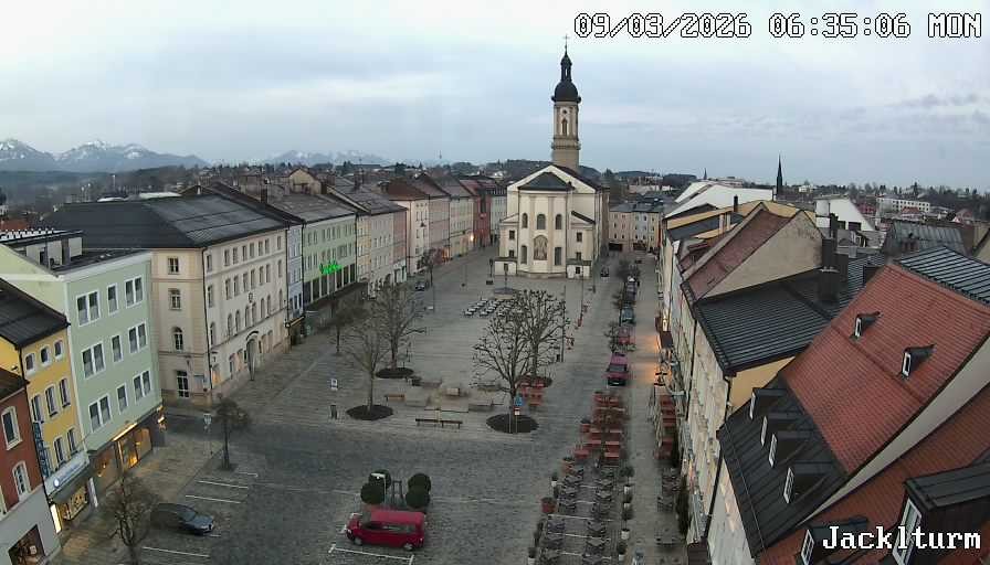 Archiv Foto Webcam Stadtplatz Traunstein