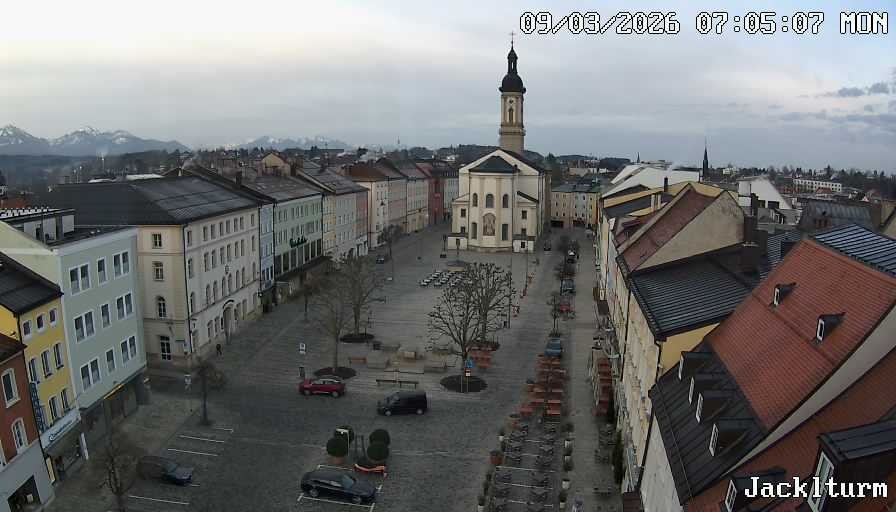 Archiv Foto Webcam Stadtplatz Traunstein