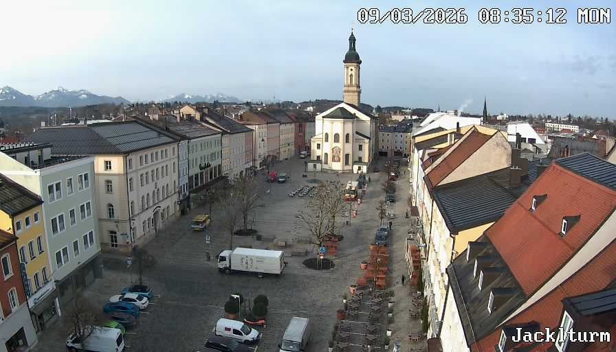 Archiv Foto Webcam Stadtplatz Traunstein