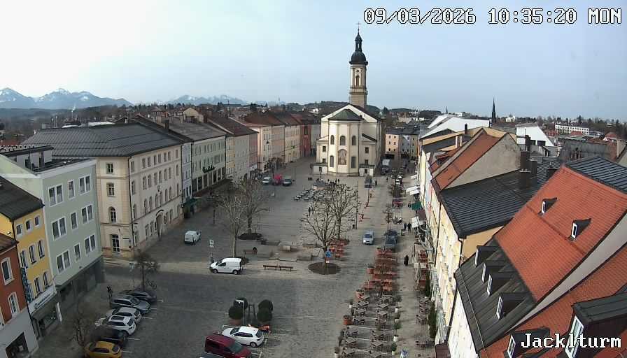 Archiv Foto Webcam Stadtplatz Traunstein