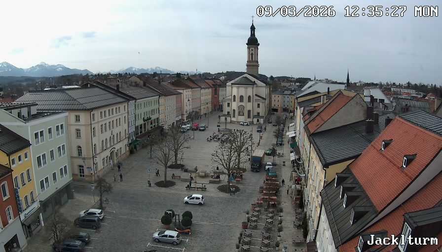 Archiv Foto Webcam Stadtplatz Traunstein
