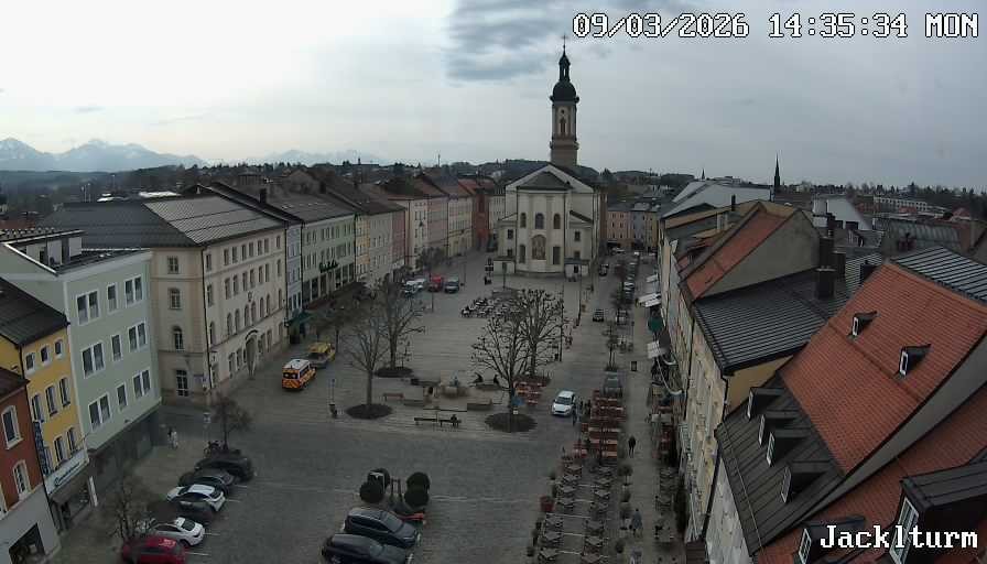 Archiv Foto Webcam Stadtplatz Traunstein