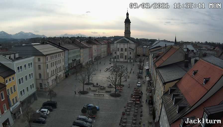 Archiv Foto Webcam Stadtplatz Traunstein