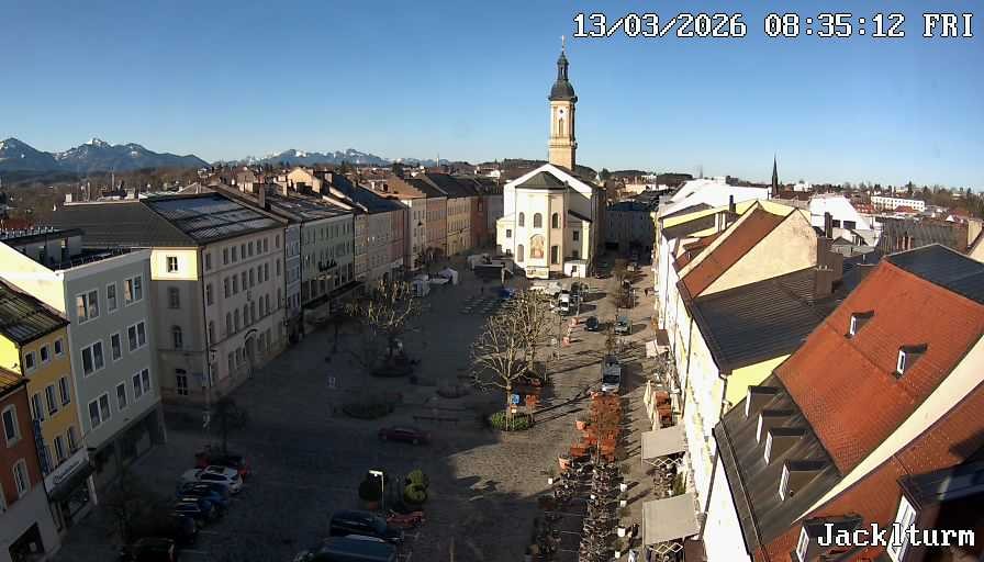 Archiv Foto Webcam Stadtplatz Traunstein