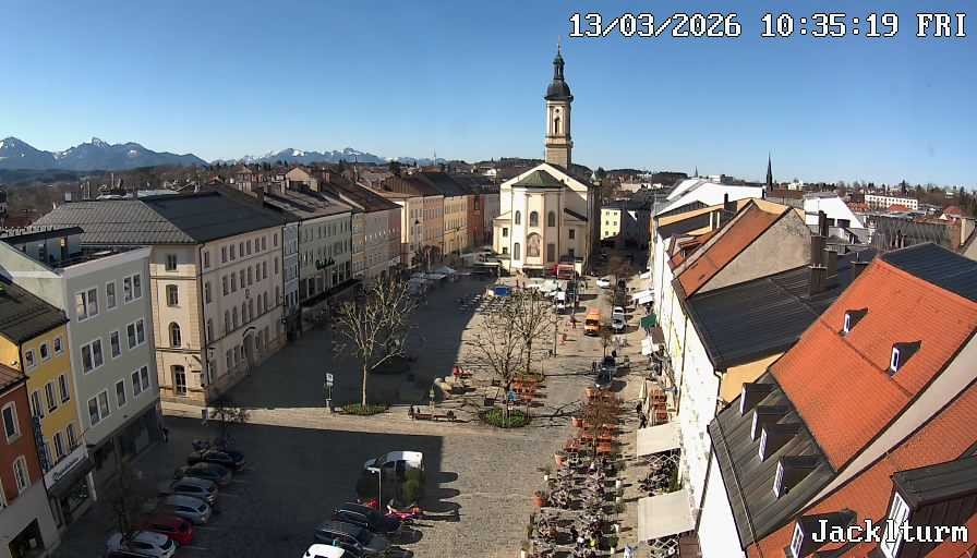 Archiv Foto Webcam Stadtplatz Traunstein