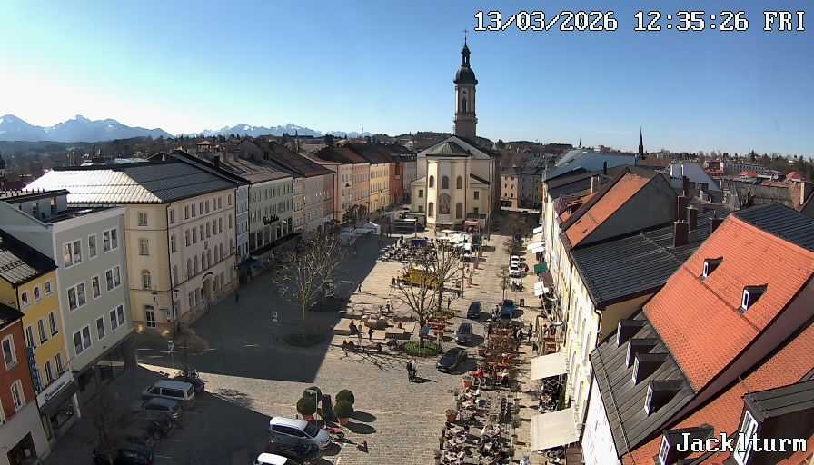 Archiv Foto Webcam Stadtplatz Traunstein
