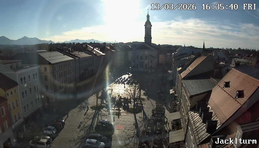 Archiv Foto Webcam Stadtplatz Traunstein
