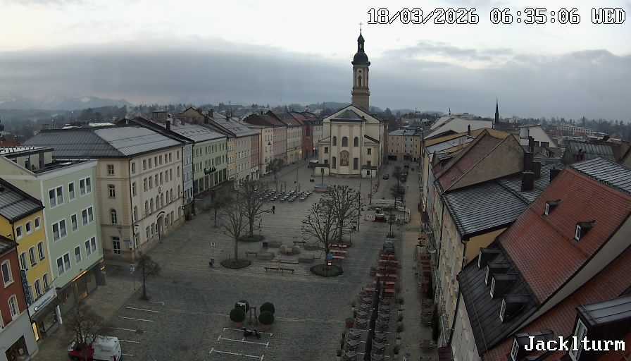 Archiv Foto Webcam Stadtplatz Traunstein