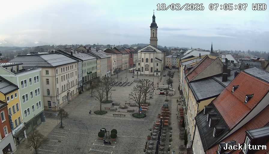 Archiv Foto Webcam Stadtplatz Traunstein