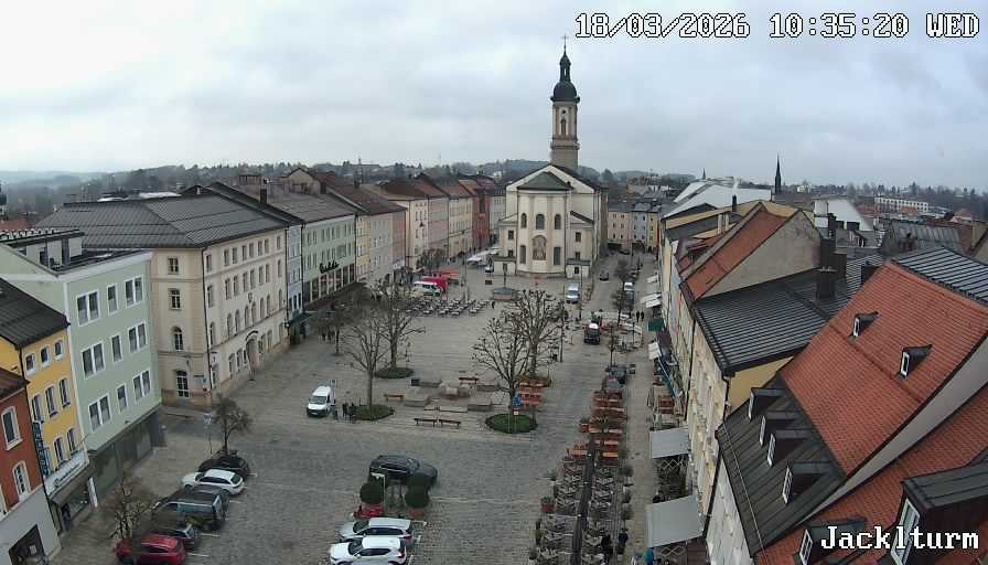 Archiv Foto Webcam Stadtplatz Traunstein
