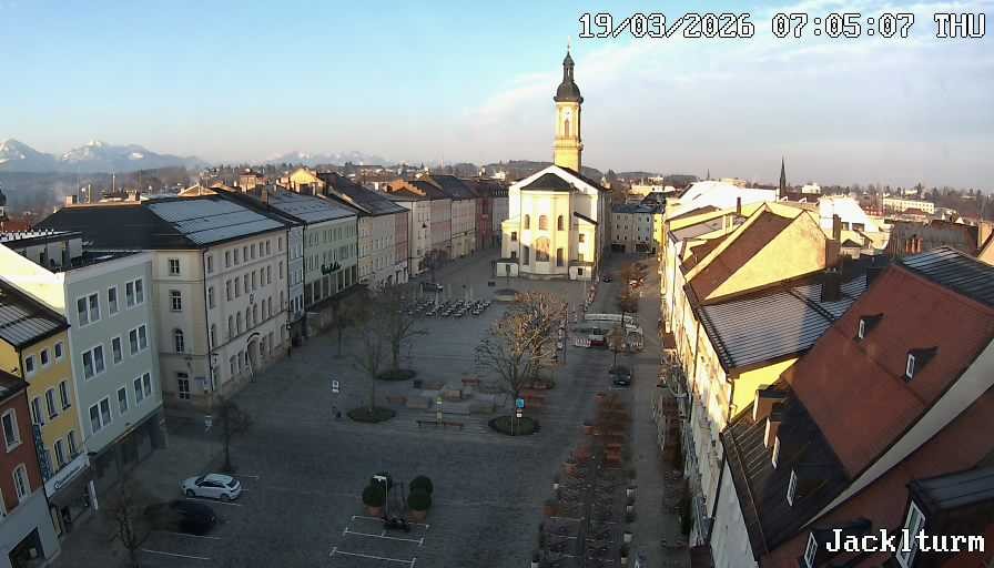 Archiv Foto Webcam Stadtplatz Traunstein