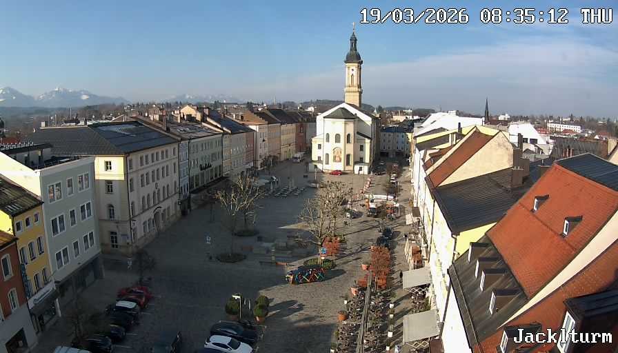 Archiv Foto Webcam Stadtplatz Traunstein