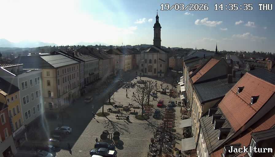 Archiv Foto Webcam Stadtplatz Traunstein