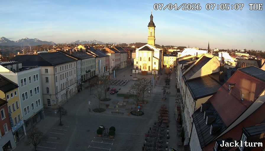 Archiv Foto Webcam Stadtplatz Traunstein