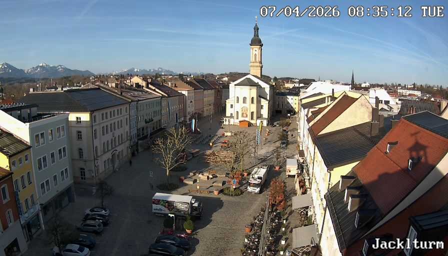 Archiv Foto Webcam Stadtplatz Traunstein