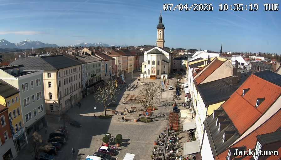 Archiv Foto Webcam Stadtplatz Traunstein