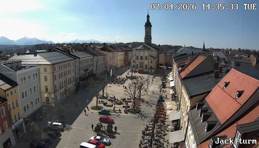 Archiv Foto Webcam Stadtplatz Traunstein