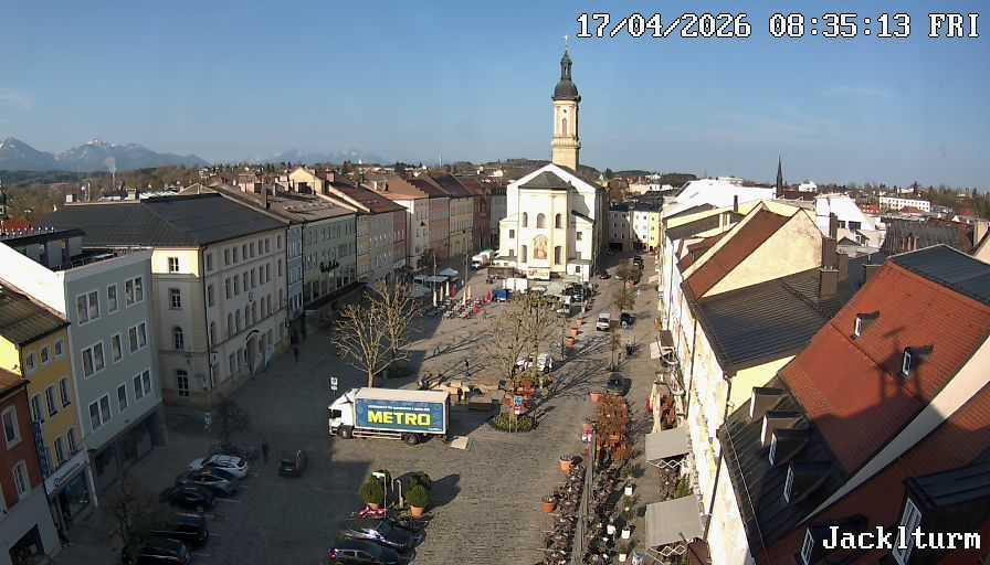 Archiv Foto Webcam Stadtplatz Traunstein