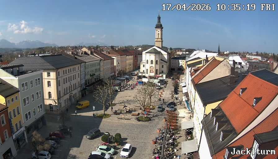 Archiv Foto Webcam Stadtplatz Traunstein