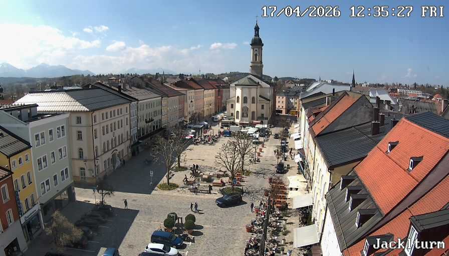 Archiv Foto Webcam Stadtplatz Traunstein