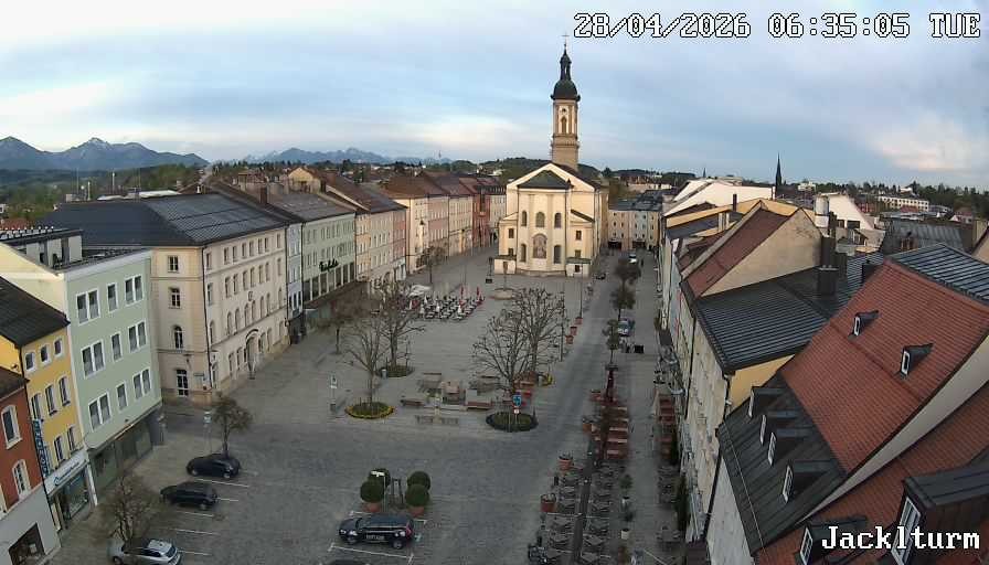 Archiv Foto Webcam Stadtplatz Traunstein