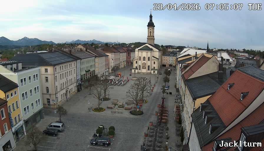 Archiv Foto Webcam Stadtplatz Traunstein