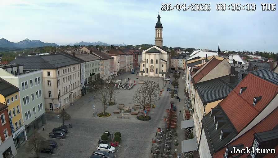Archiv Foto Webcam Stadtplatz Traunstein