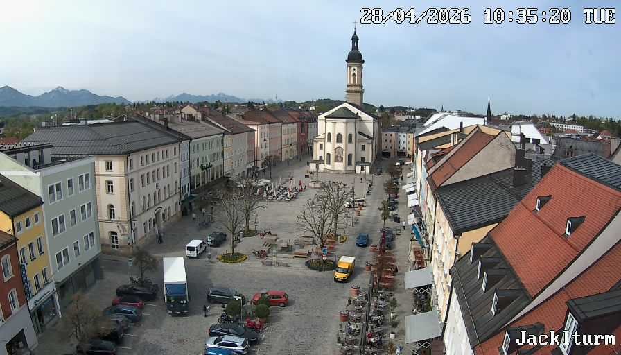 Archiv Foto Webcam Stadtplatz Traunstein