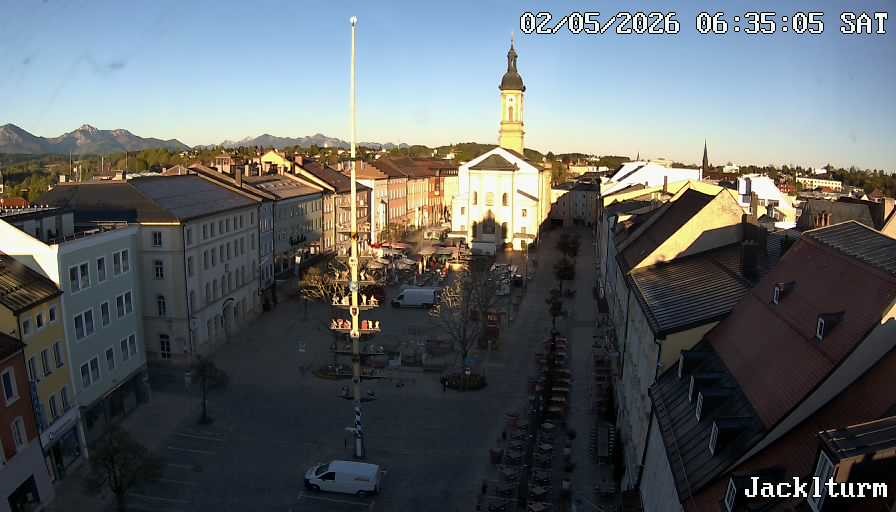 Archiv Foto Webcam Stadtplatz Traunstein