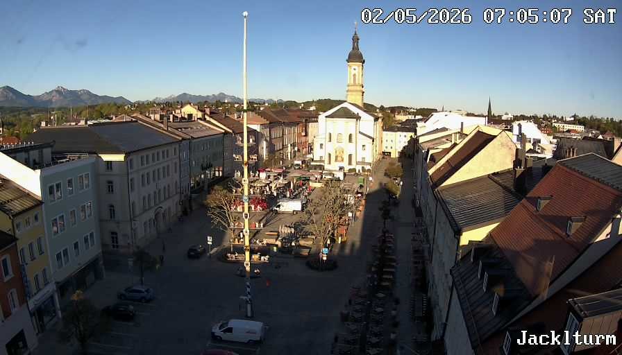 Archiv Foto Webcam Stadtplatz Traunstein