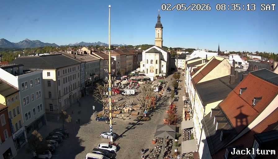 Archiv Foto Webcam Stadtplatz Traunstein