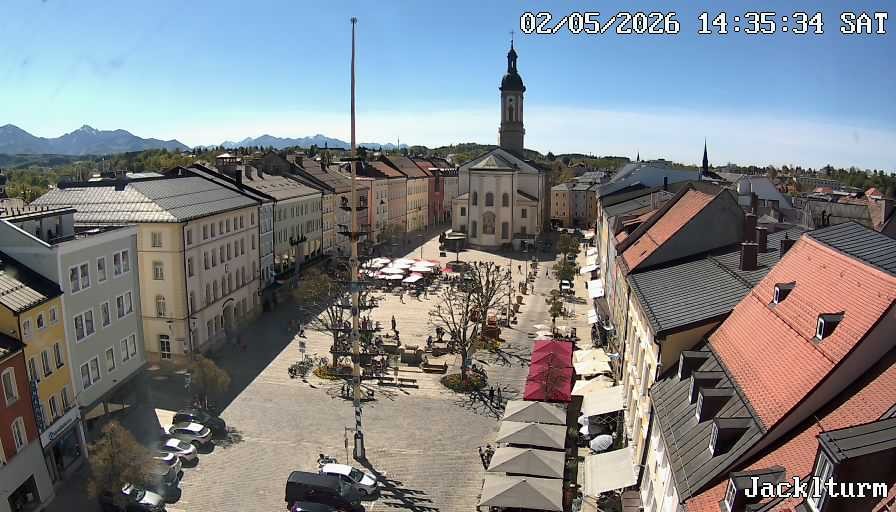 Archiv Foto Webcam Stadtplatz Traunstein
