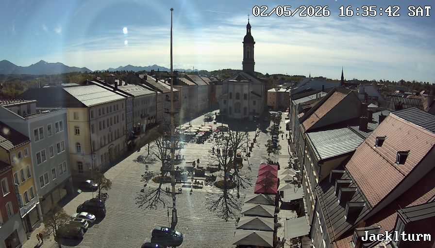 Archiv Foto Webcam Stadtplatz Traunstein