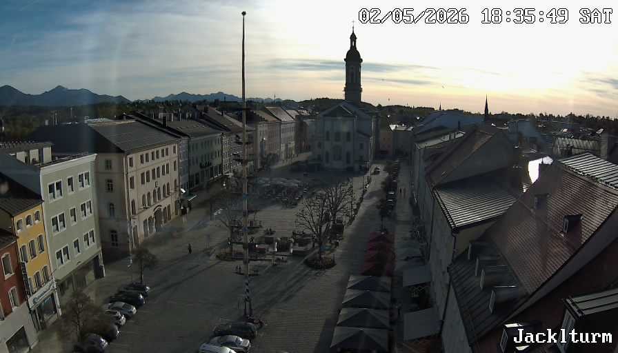 Archiv Foto Webcam Stadtplatz Traunstein