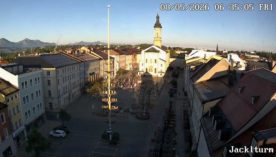 Archiv Foto Webcam Stadtplatz Traunstein