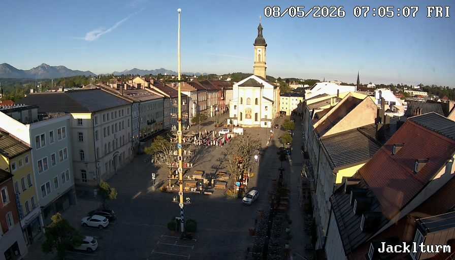 Archiv Foto Webcam Stadtplatz Traunstein