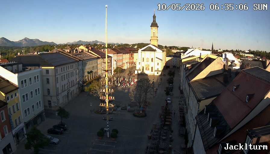 Archiv Foto Webcam Stadtplatz Traunstein