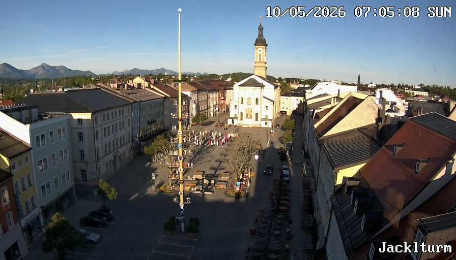 Archiv Foto Webcam Stadtplatz Traunstein