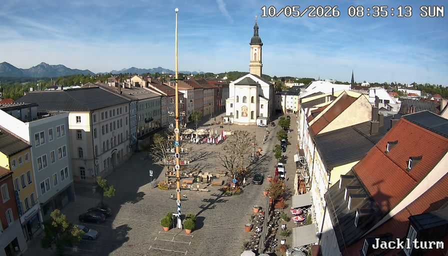 Archiv Foto Webcam Stadtplatz Traunstein