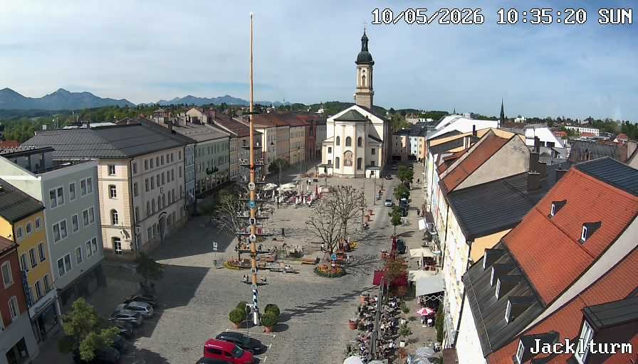 Archiv Foto Webcam Stadtplatz Traunstein