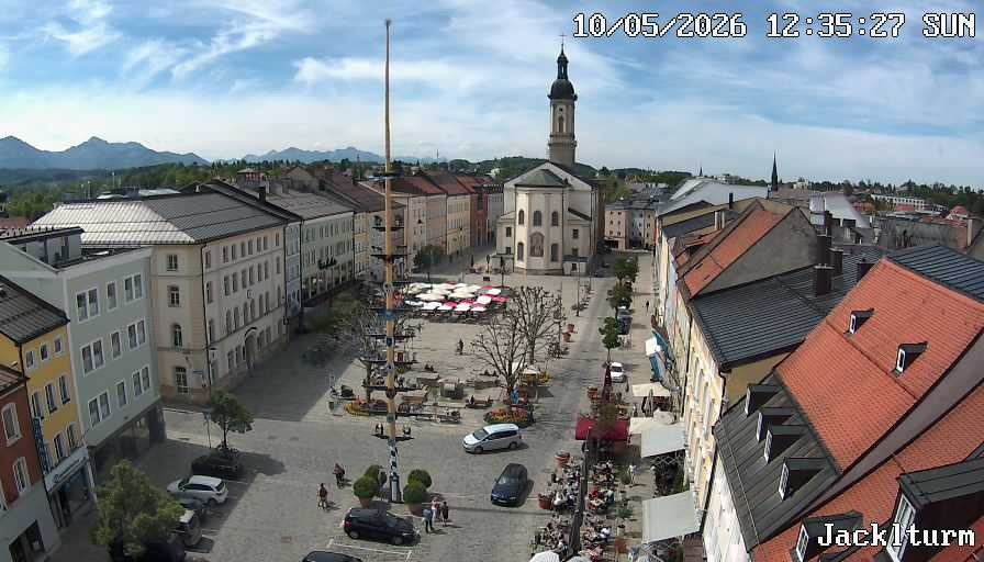 Archiv Foto Webcam Stadtplatz Traunstein